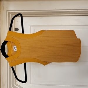 BDG yellow racer back tank top